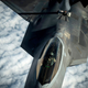 Illustration for article titled Look At These Gorgeous Shots Of Raptors Getting Refueled Over The Middle East At Dawn